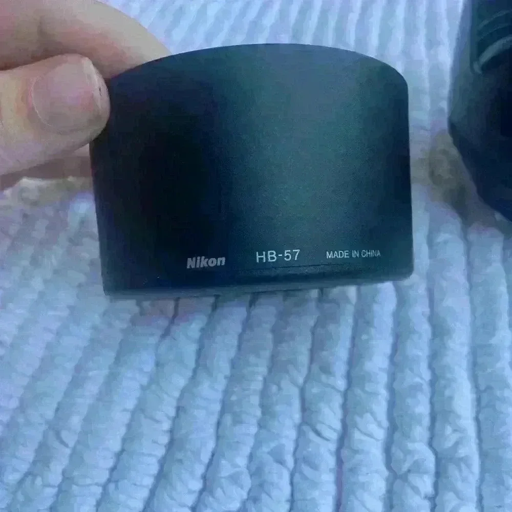 Lens Hoods, tube-Nikon‎ HB-57, Tulip unsure brand.